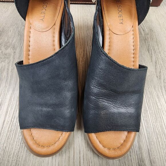 Sole Society Ralimia Chunky Heel Open Toe Heels Size 8.5" - Picture 2 of 9